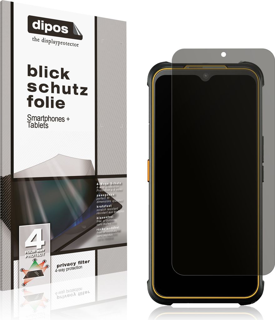 Blickschutzfolie für AGM Glory G1S matt Schutzfolie Folie Produktbild 