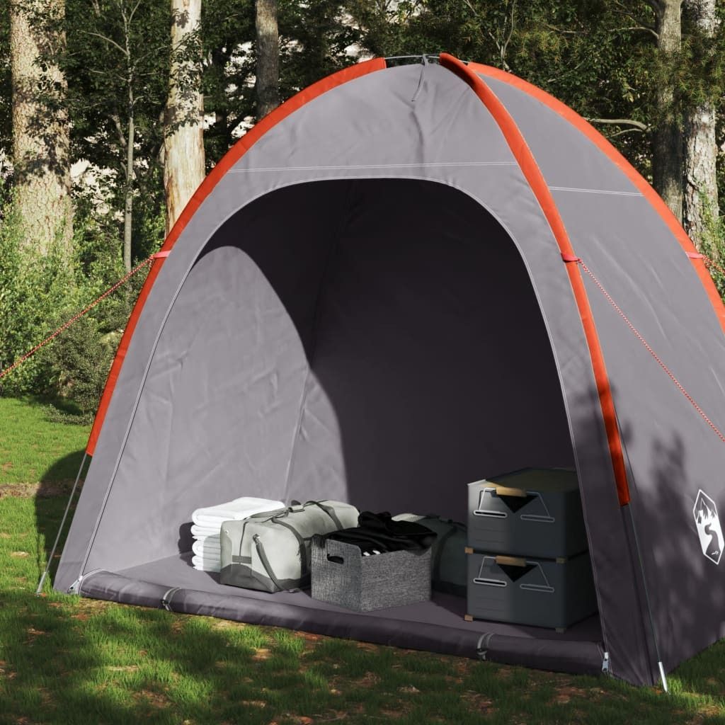 Möbel Beistellzelt Grau und Orange Wasserdicht - Campingzelte 94580