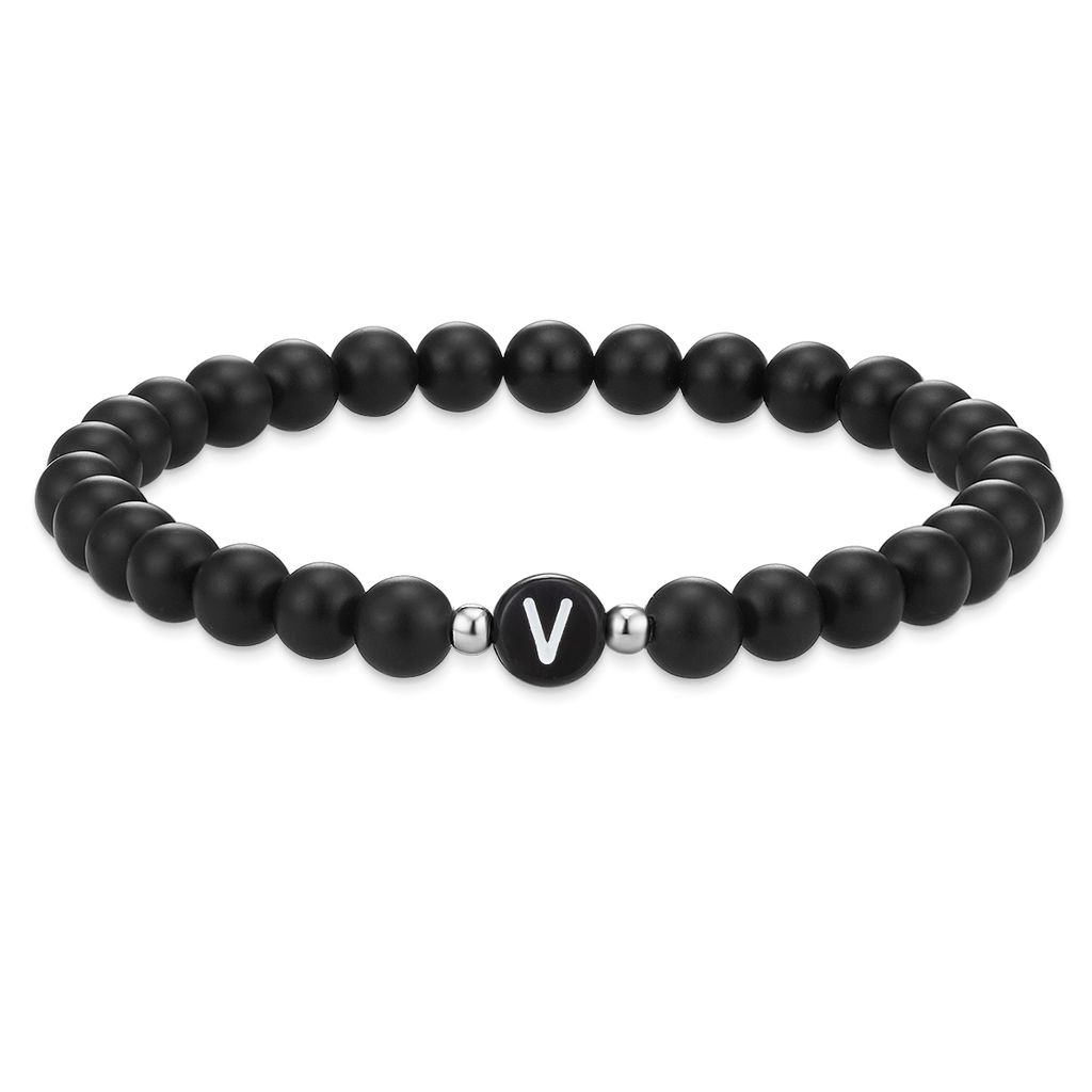 Armband Achat schwarz