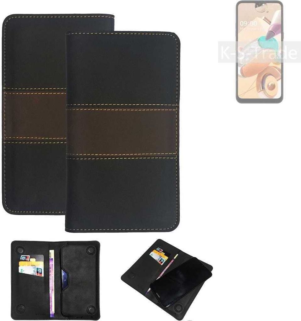 K-S-Trade Hülle Handyhülle kompatibel mit LG Electronics K41S Schutzhülle Walletcase Bookstyle Tasche Schutz Case Handytasche Wallet Cover