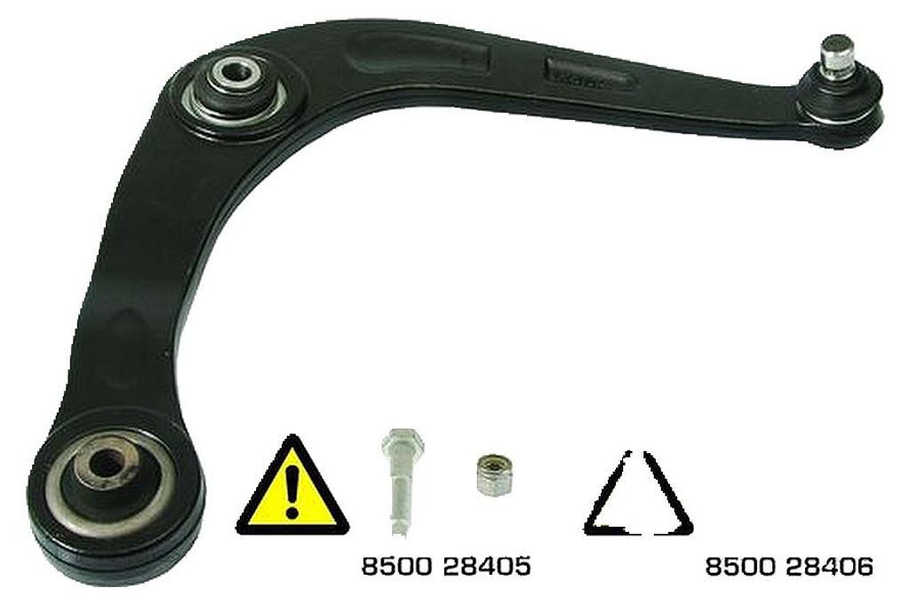 Lenker Radaufhängung Querlenker mit Gummilager TRISCAN für u.a. PEUGEOT 206