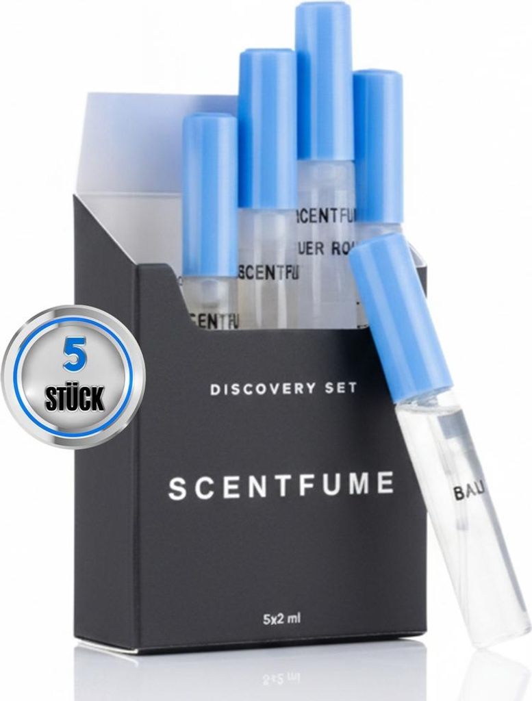 Scentfume Duftöl Entdecker Set 5x2ml Ocean, Jasmin, Bali, Amber Romance, Lime & Sandalwood