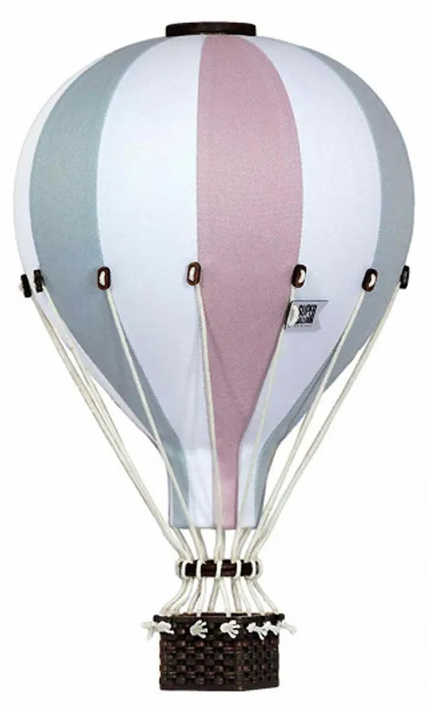 Ballon en Tissu Décoration Chambre Bébé - Modèle Rose Mint Taille M