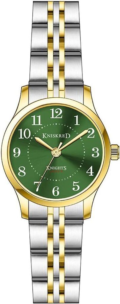 Watch Einfach Lesen Armbanduhren für Damen mit Festem Edelstahlband Damen Kleidung Uhr Wasserdicht Präzise Zeitmessung Massives Edelstahl-Armband