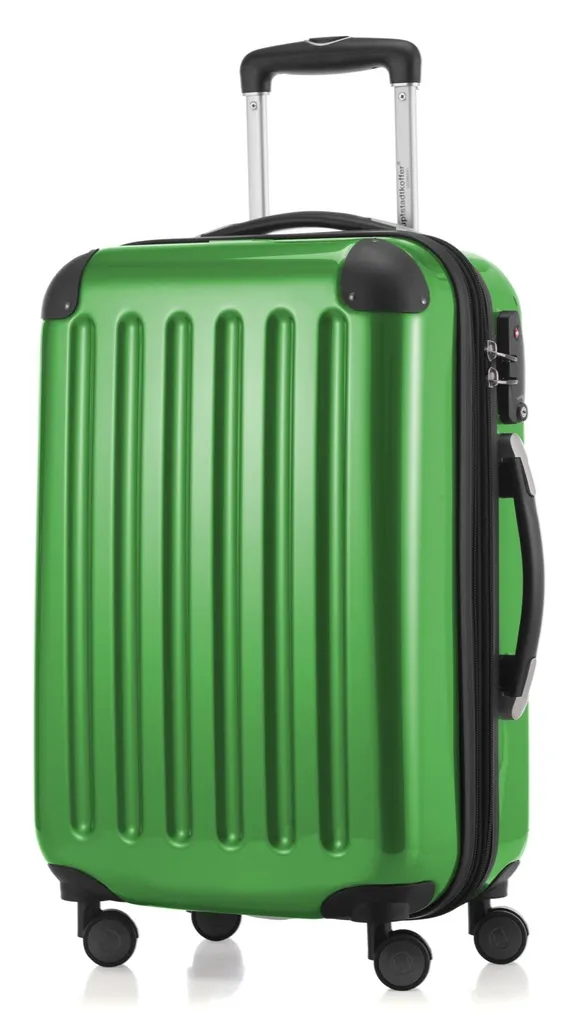 Valigia Cabina Rigida 55cm Verde: Hauptstadtkoffer Alex 42L per Aereo