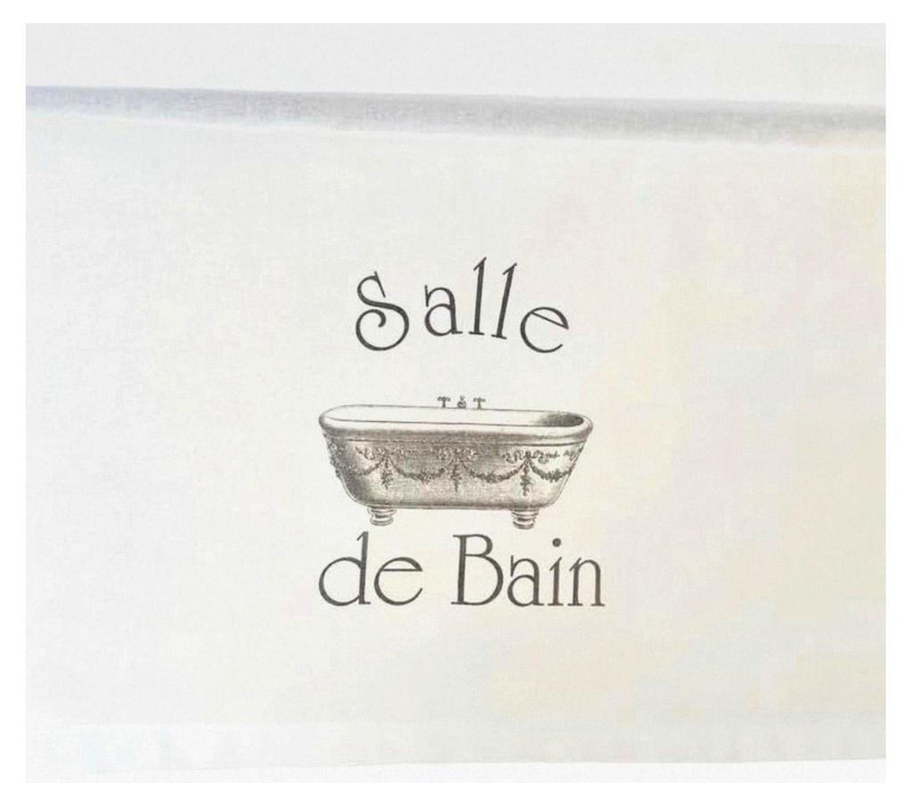 Scheibengardine für das Bad im Landhausstil