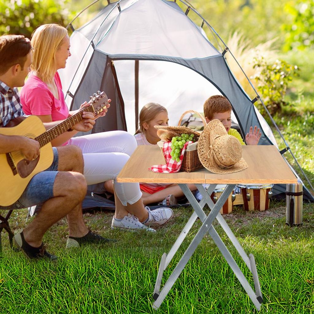 Klapptisch Campingtisch 60x60x53cm Stabil Platzsparend für