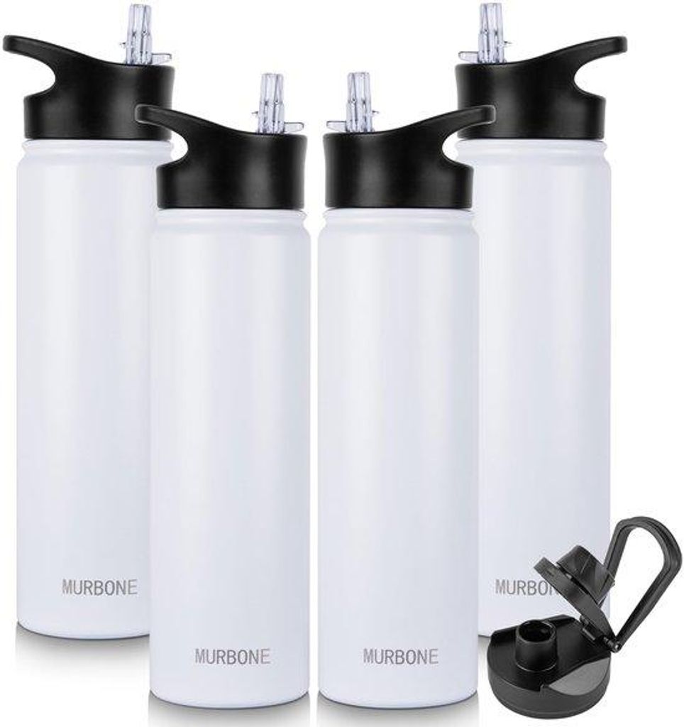 Edelstahl-Trinkflasche 750ml, BPA-frei, vakuumisoliert, für Sport