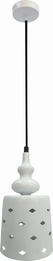 Lampe suspendue blanche HAMP 31-51905 en métal durable pour plafond