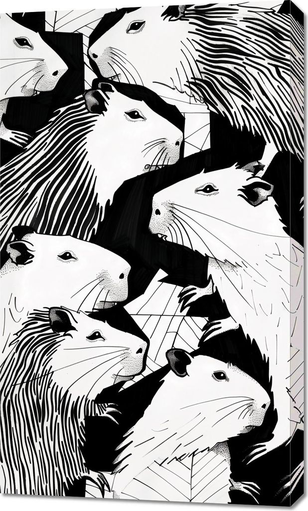 Bild 60x100cm Plaudertaschen Murmeltiere