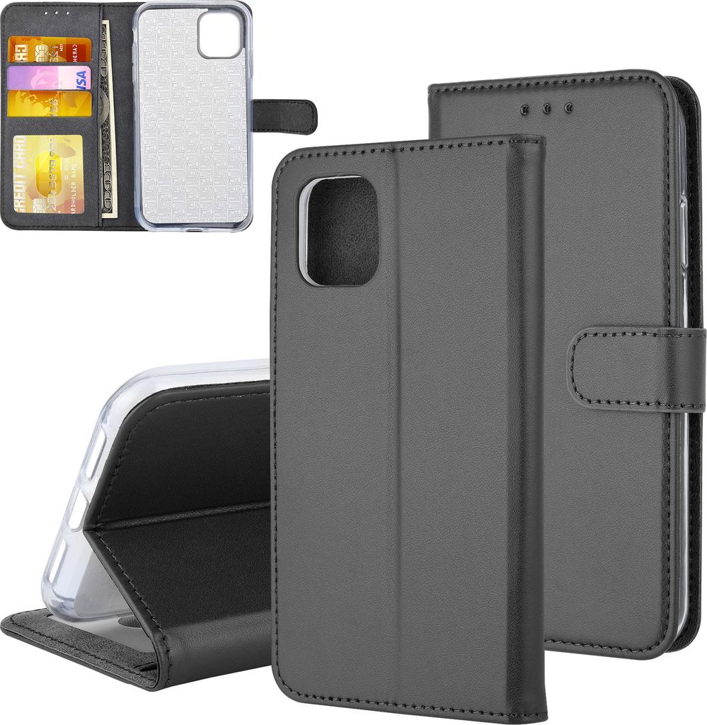 Book type case Apple iPhone 11 Pro Max Card holder Black - Magnetic closure