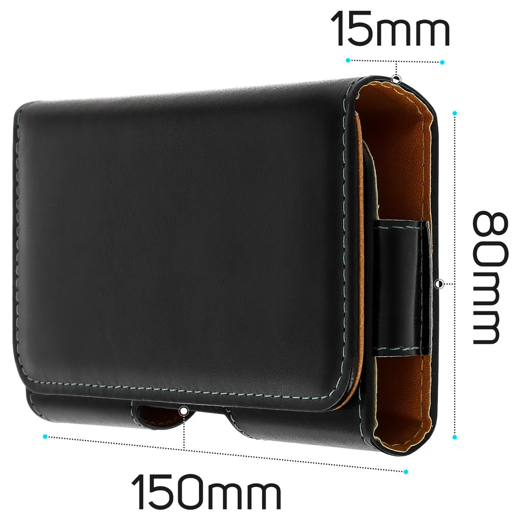 Porta Cellulare Cintura Universale XXL - Elegante e Funzionale Nero - 4