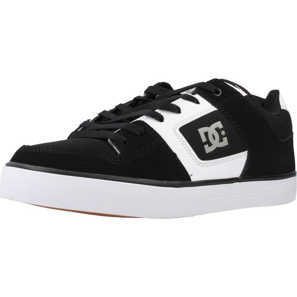 DC Herren Skate Schuhe 300660BW6 Schwarz Weiß aus Synthetik Textil mit weicher Dämpfung und griffiger Sohle