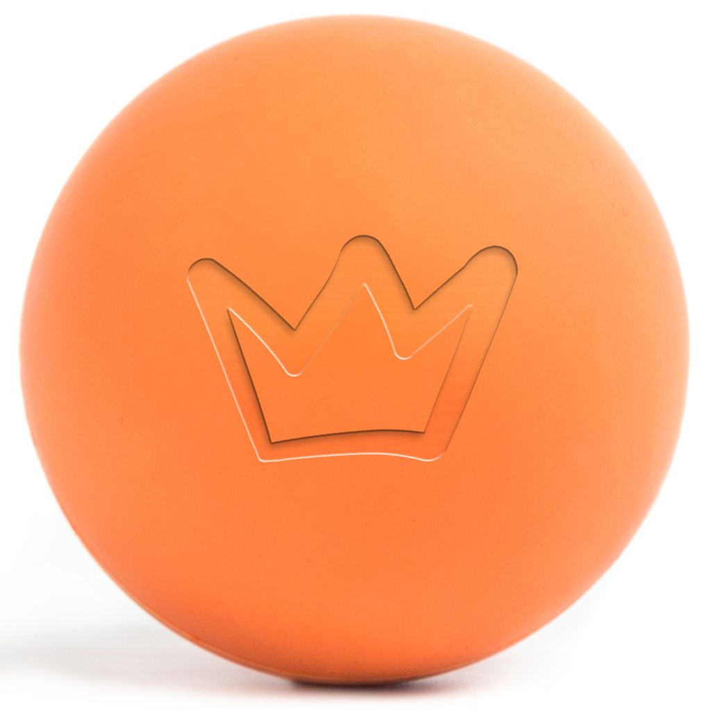 RUDELKÖNIG Hundeball orange – Ball aus Naturkautschuk, unzerstörbarer Spielball 6,5 cm