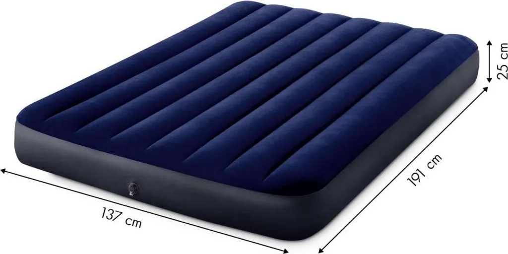 Matelas gonflable 137x191cm INTEX en velours doux et résistant - 5