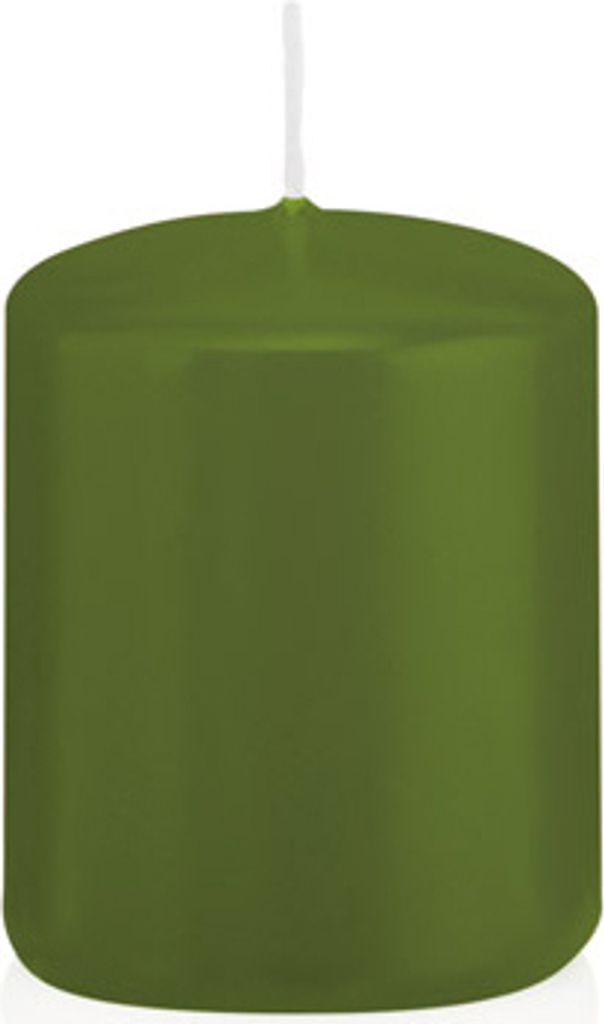 Stumpenkerzen Olive Ø 48 x 60 mm, 24 Stück