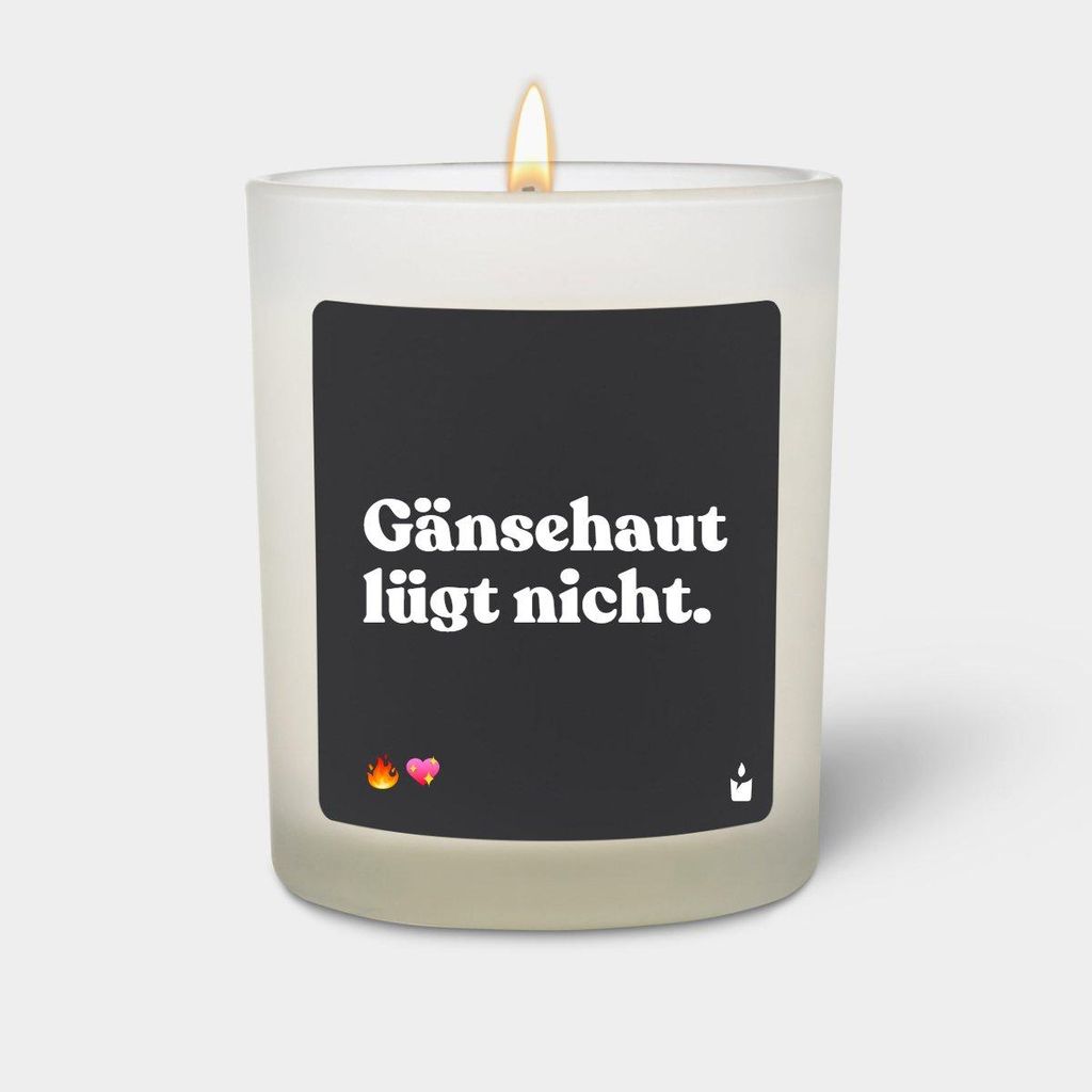 ChattyCandles Duftkerze Weiss Flowery Gänsehaut lügt nicht.