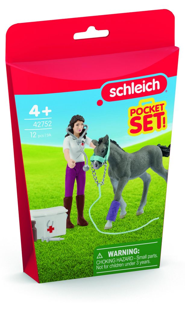schleich HORSE CLUB Ms Kramer mit Fohlen, Arzt, Horses, Produktbild 