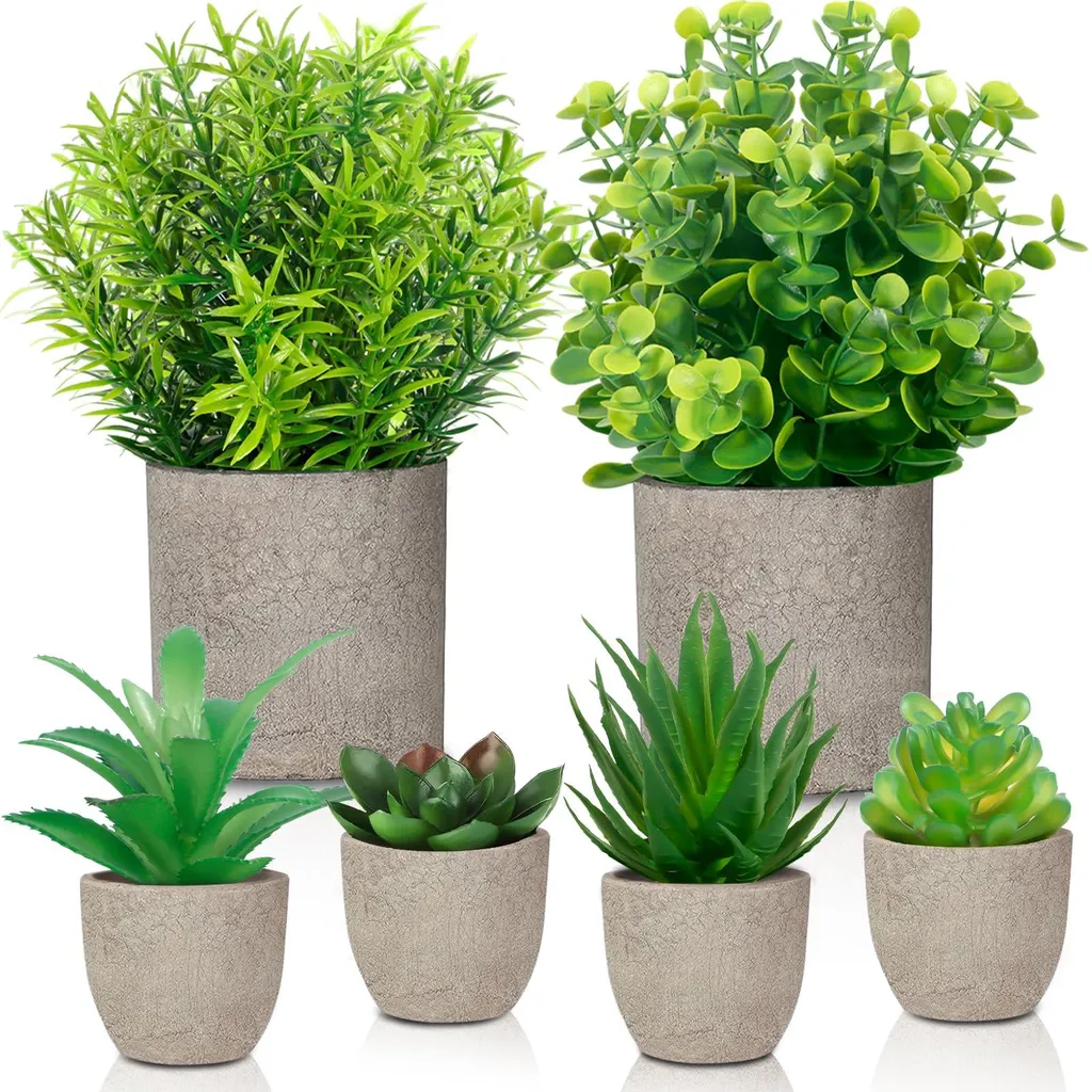 Plantes artificielles d'intérieur en pot pour décoration maison et bureau