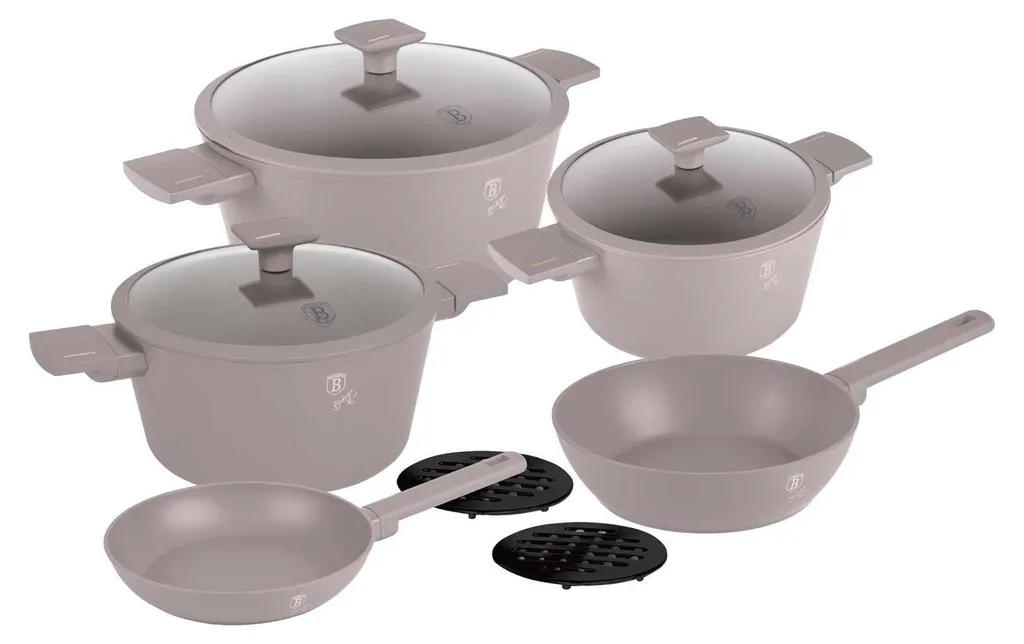 BerlingerHaus Taupe Set 5 Pezzi | La Cucina Che Hai Sempre Sognato