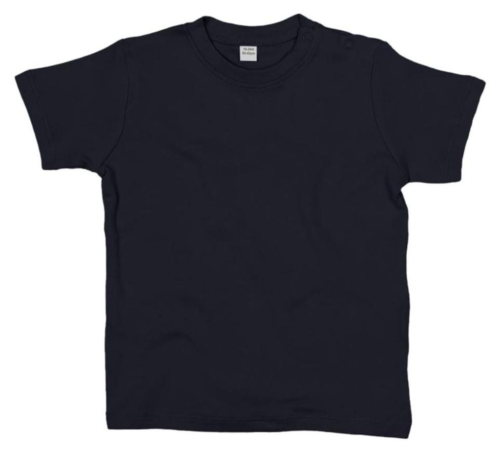 Babybugz Baby T-Shirt, Kurzarm FK162 (2-3) (Natürliches Schwarz)