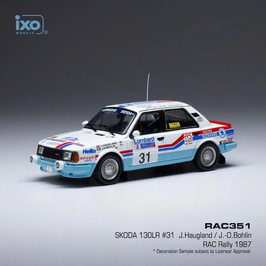 Skoda 130 L Rallye 1:43 IXO - Détails Précis et Finition Historique