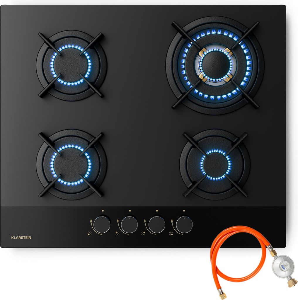 Klarstein Goldflame Nano Plaque De Cuisson Gaz, 4 Brûleurs Image du produit 