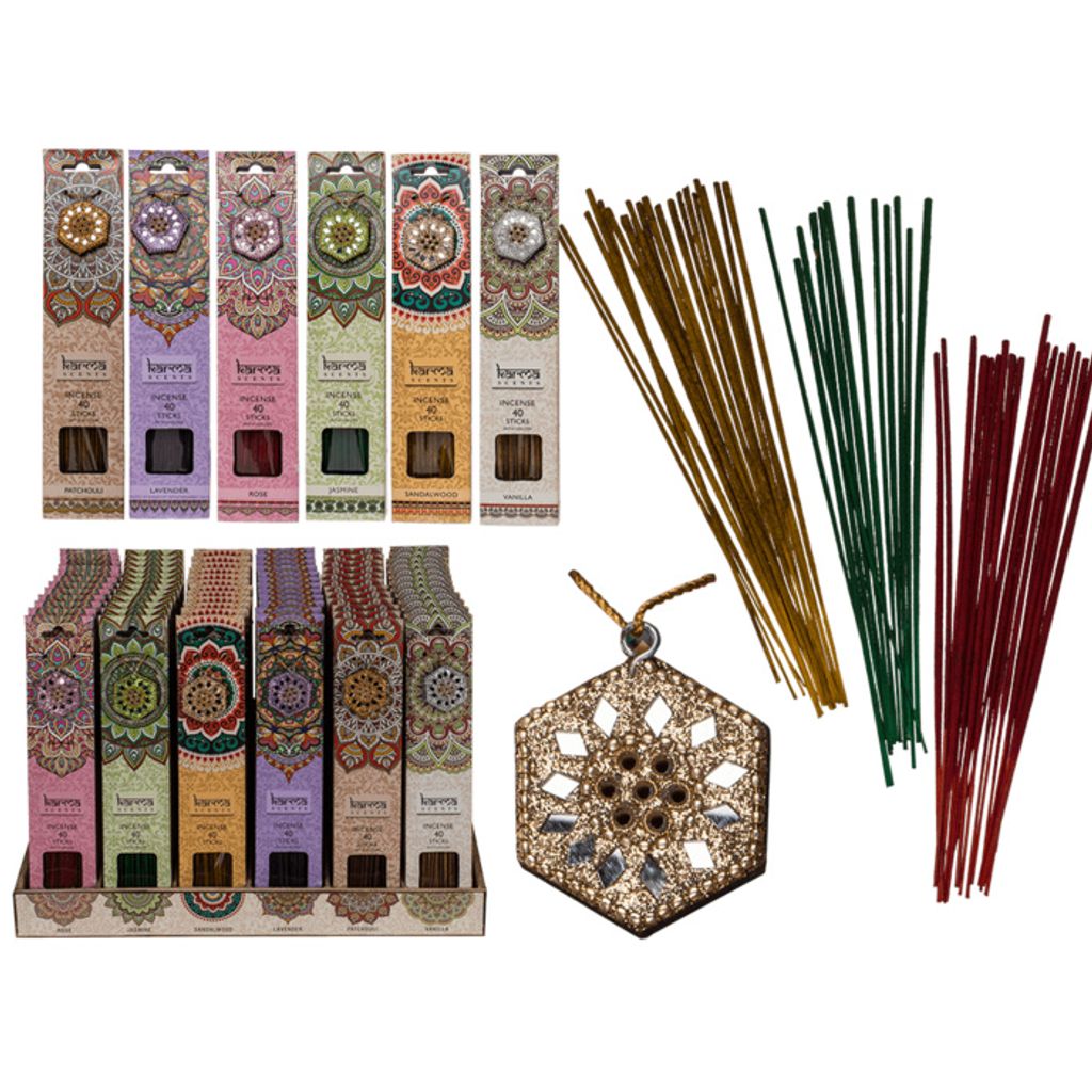Räucherstäbchen, Karma, mit Deko-Halter Produktbild 