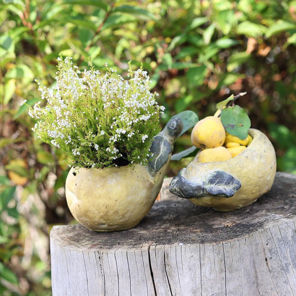 Deko-Birne Keramik Pflanztopf Herbst Tischdeko Balkon Garten 25cm