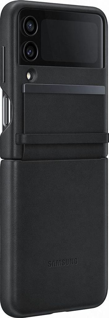 Coque pour Samsung Galaxy Z Flip 4 Premium Cuir Noire Image du produit 