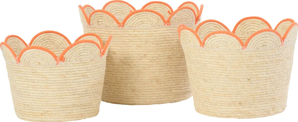 Sublimez vos pots de fleurs avec ce lot de 3 paniers naturels tressés