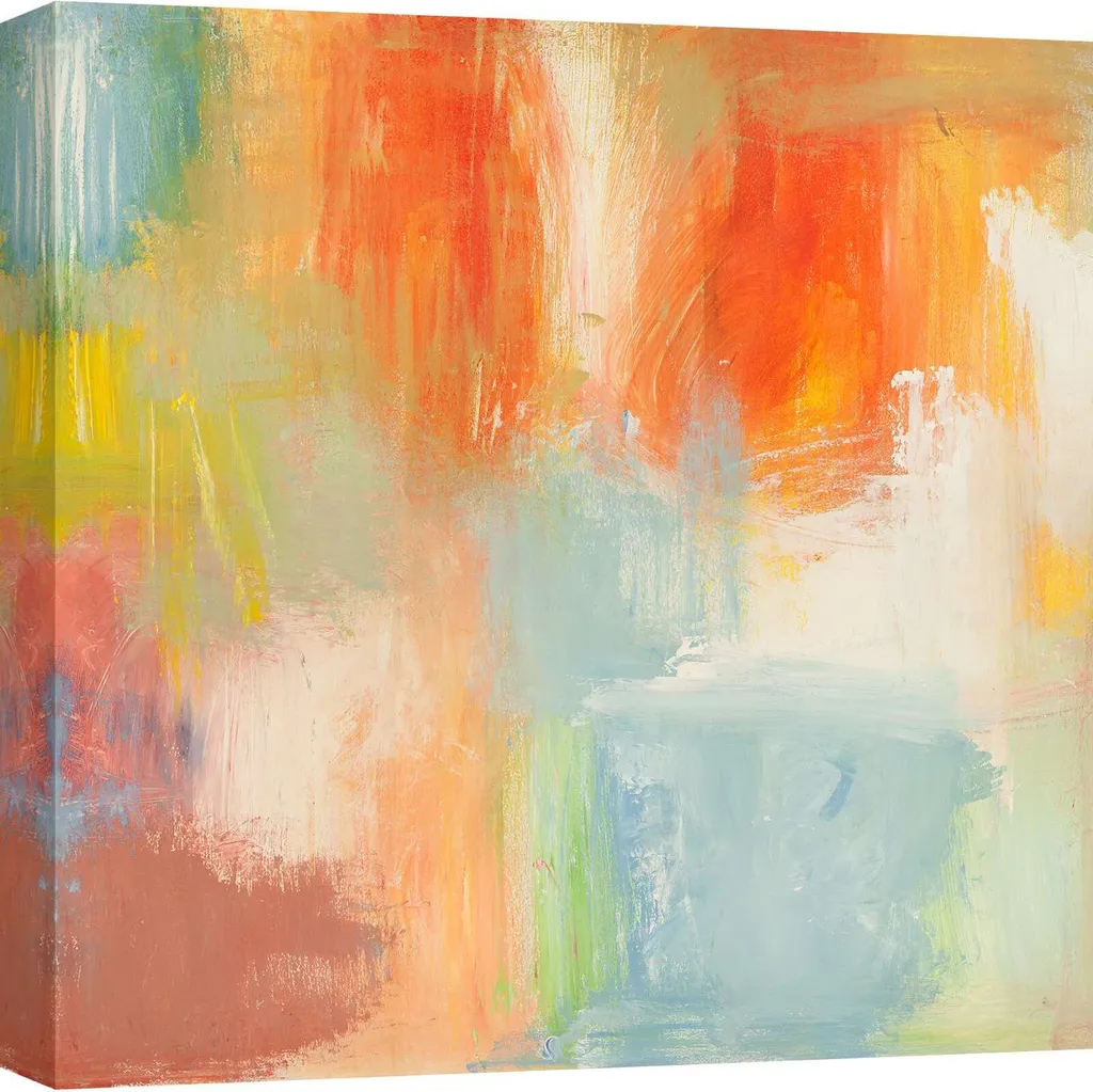 Tableau abstrait sur toile Lucas 50x50 cm pour salon moderne