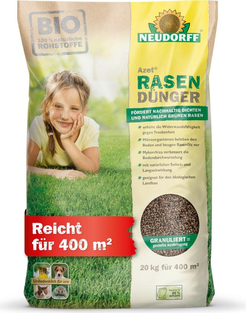 Neudorff Azet Rasendünger dichter Rasen, winterfest, Produktbild 