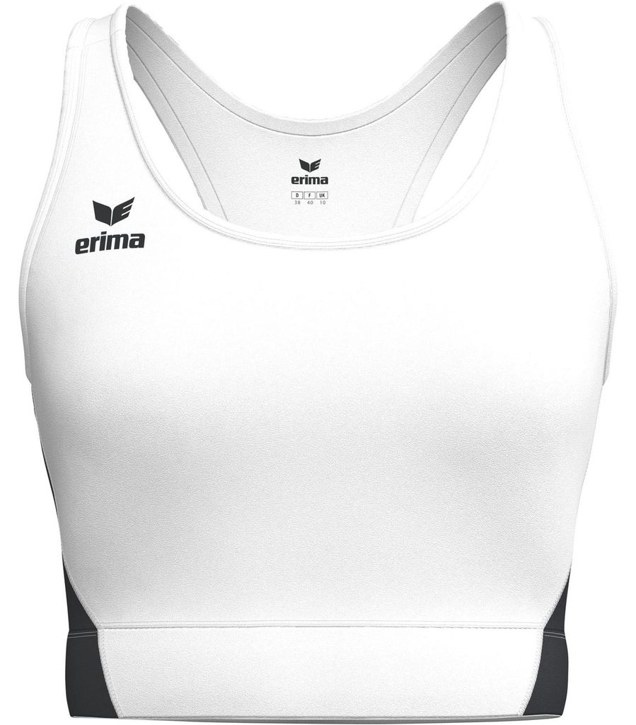 Erima T&F Bra - white/black, Größe:34