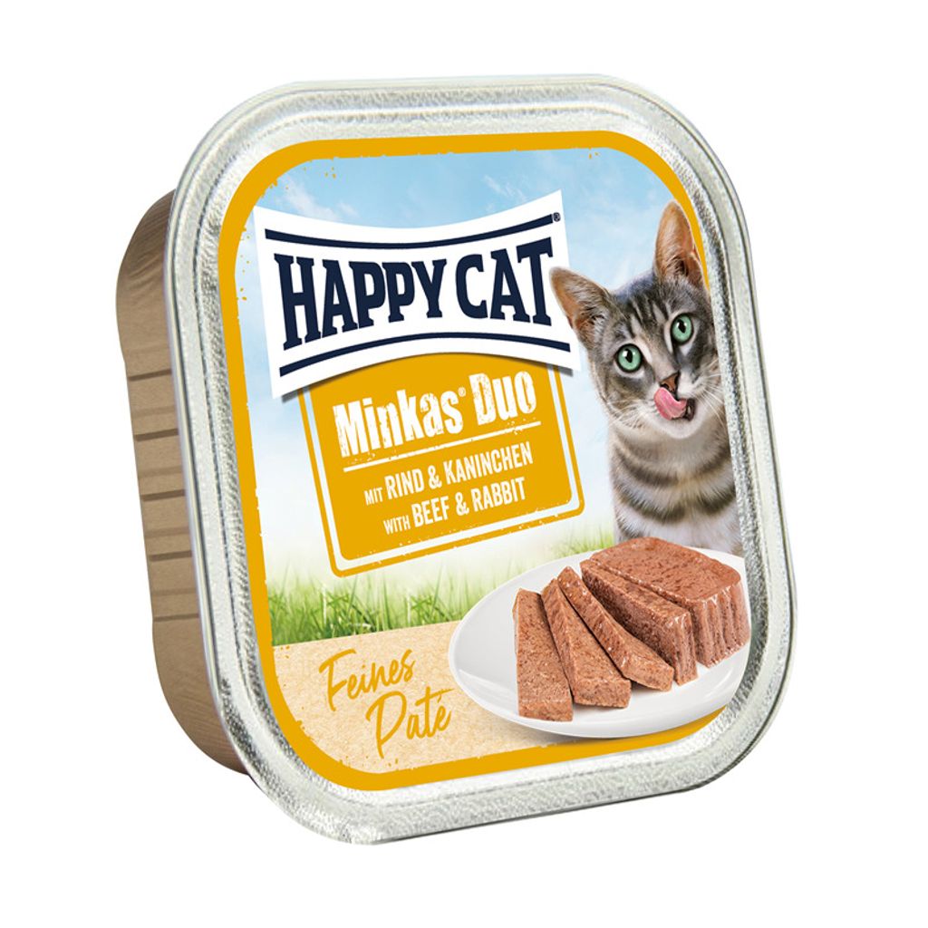 Happy Cat 100gx16 Minkas Duo Rind+Kaninchen