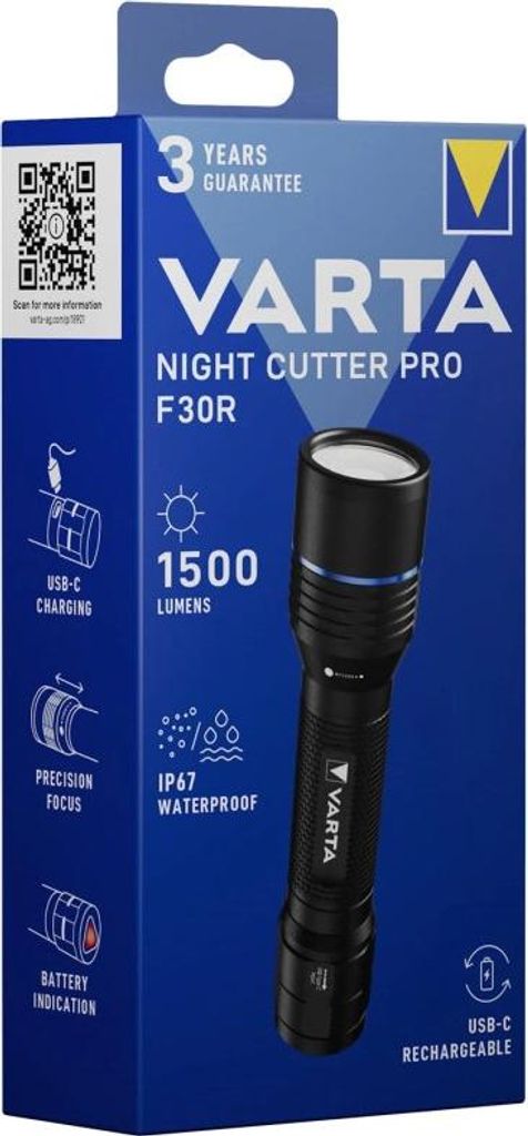 Varta 18921101111 Varta Taschenlampe Aluminium F30R mit Immagine del prodotto 