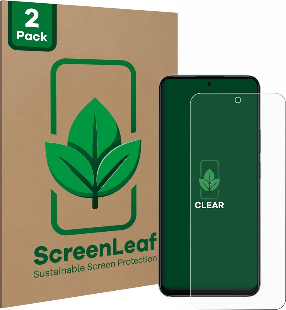 2x ScreenLeaf Schutzfolie für Honor 200 Smart nachhaltiger Displayschutz Display Schutz Folie Klar Transparent