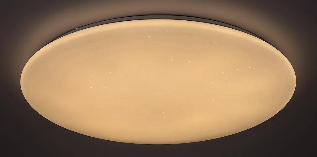 Plafonnier LED connecté effet étoilé blanc 36W dimmable avec timer - 10