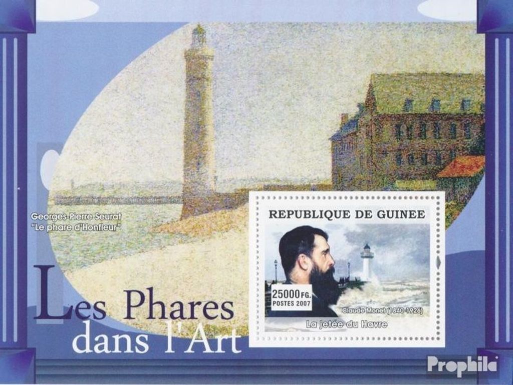 Briefmarken Guinea 2007 Mi Block 1258 (kompl. Ausgabe) postfrisch La Jetée du Havre