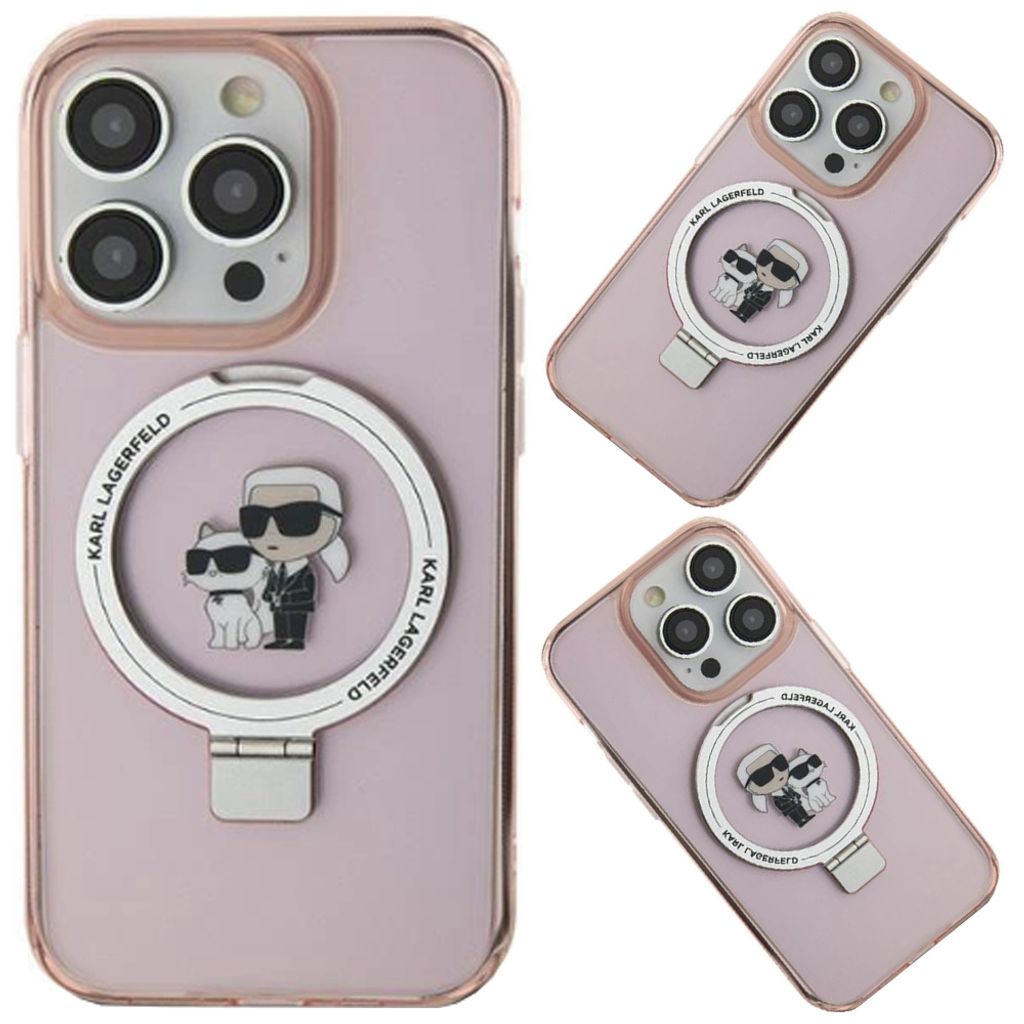 Karl Lagerfeld KLHMP15XHMRSKCP iPhone 15 Pro Max 6,7 rosa Produktbild 
