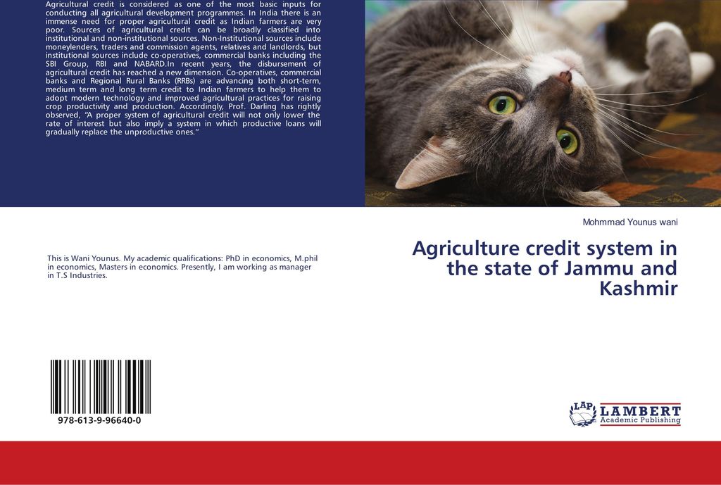Agriculture credit system in the state of Jammu and Kashmir