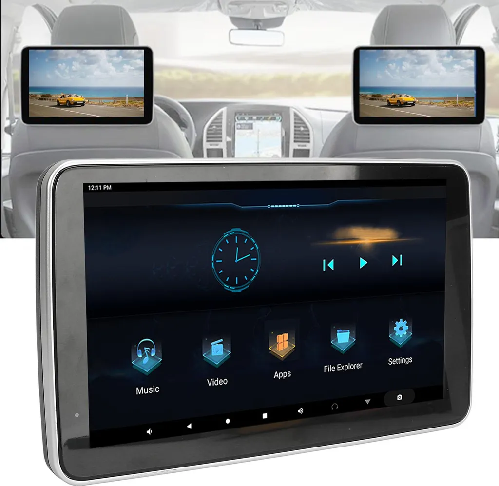 Moniteur Appuie-tête Vidéo Android 10.1" IPS pour Enfants en Voiture - 4