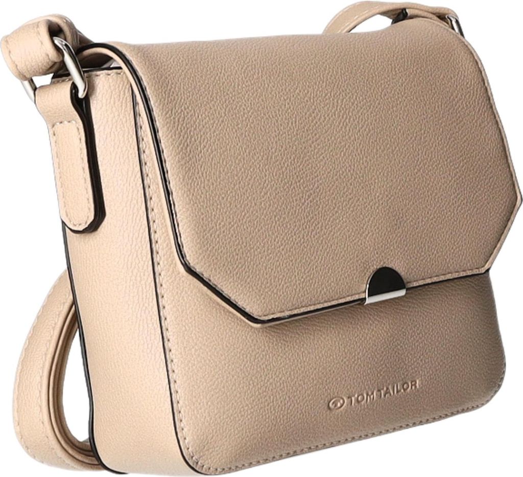 Tom Tailor Clutches Nance, Flap bag XS no zip, taupe, Beige