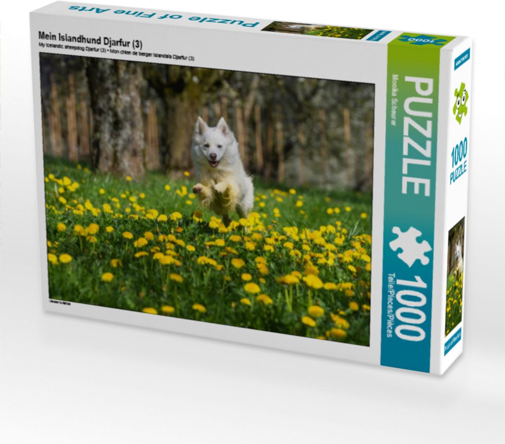 CALVENDO Puzzle Mein Islandhund Djarfur (3) | 1000 Teile Lege-Größe 64x48cm Foto-Puzzle für glückliche Stunden
