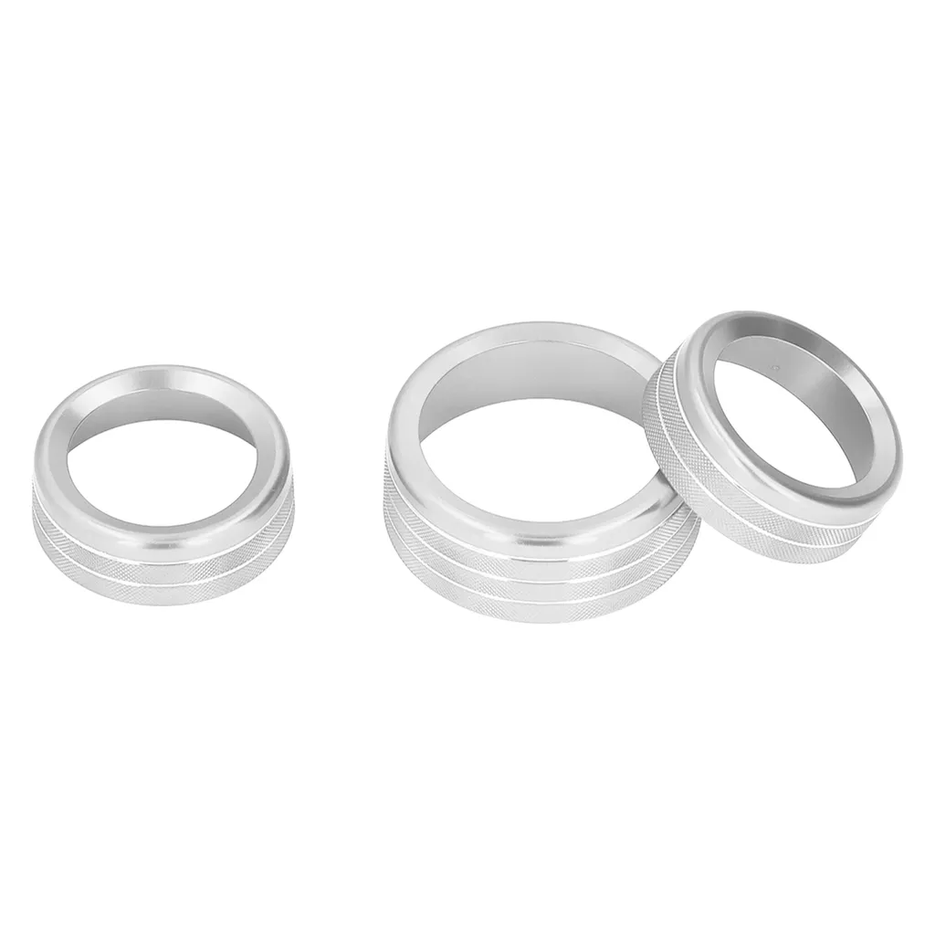 Copertura del pulsante dell'aria condizionata, finiture della copertura dell'interruttore di CA, copertura della manopola del pulsante del CD, anello della manopola del pulsante del CD, audio decorazione del pulsante dell'aria condizionata, accessori interni automobilistici - 2