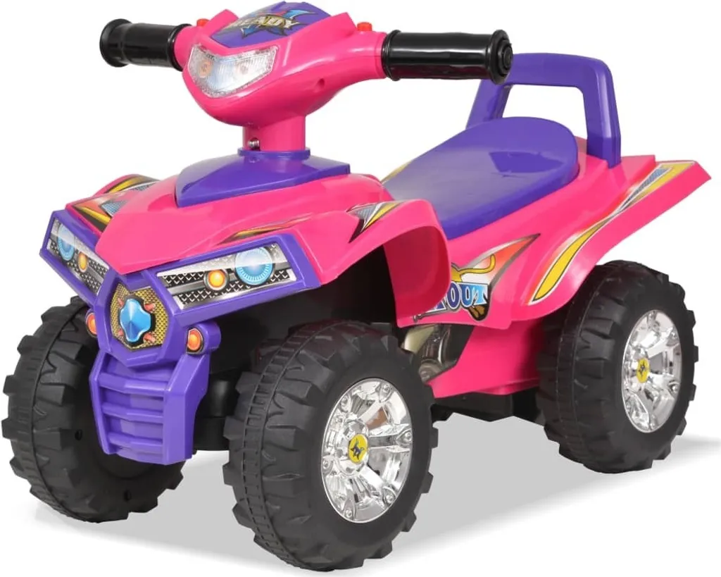 Véhicule Électrique Enfant Quad à Monter avec Sons et Lumières Intégrés