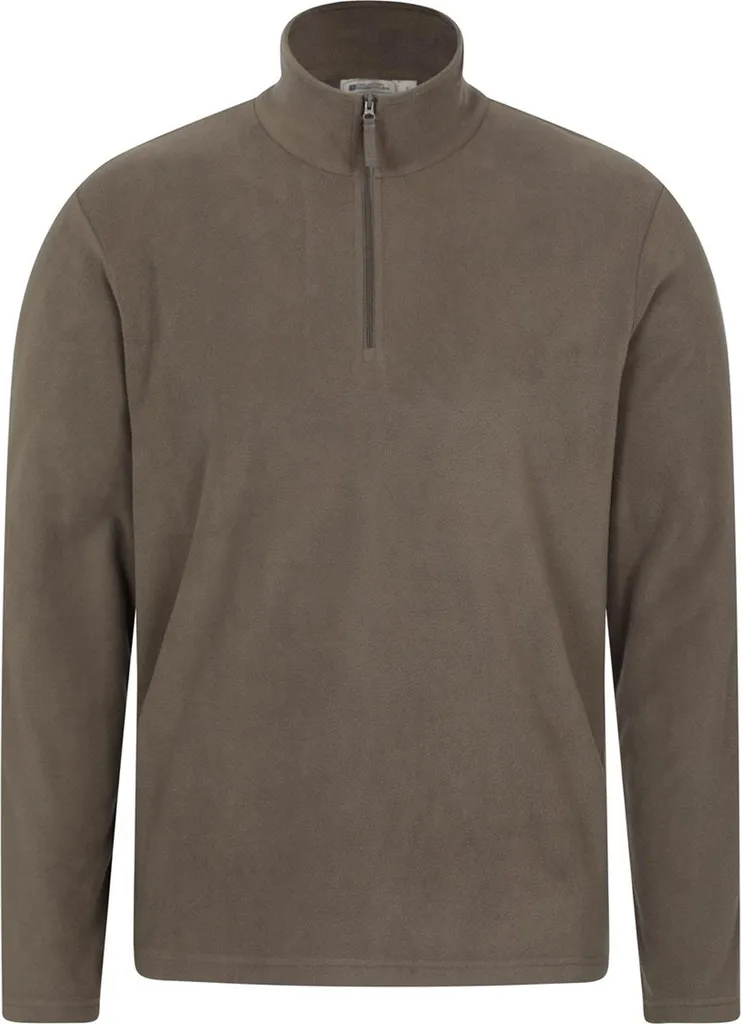 Mountain Warehouse - Pile "Camber II" da uomo, con mezza zip MW4876 (L) (Marrone chiaro)