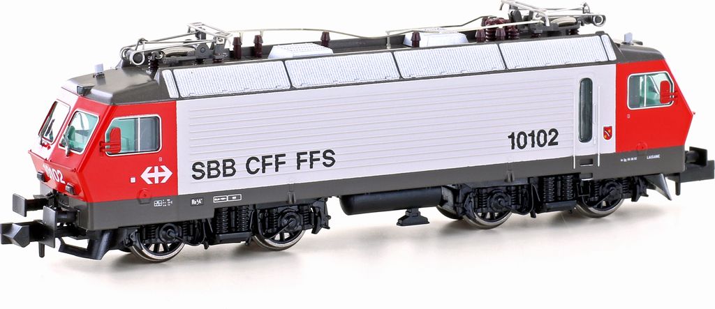 Hobbytrain H28404 Spur N E-Lok Re 4/4 IV (10102) SBB, Ep.IV, rot/hellgrau