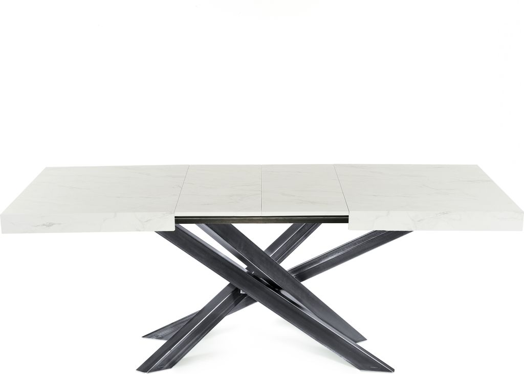 Ausziehbar Esstisch ( Tischgestell: INDUSTRIAL, MARMOR ) Avia Esszimmertisch Wohnzimmertisch Küchentisch mit Tischgestell Spider