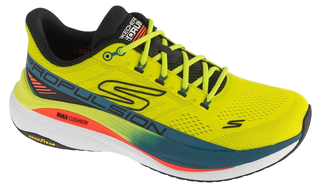 Skechers Max Cushioning Propulsion 220509-LMBK, Laufschuhe, Herren, Gelb